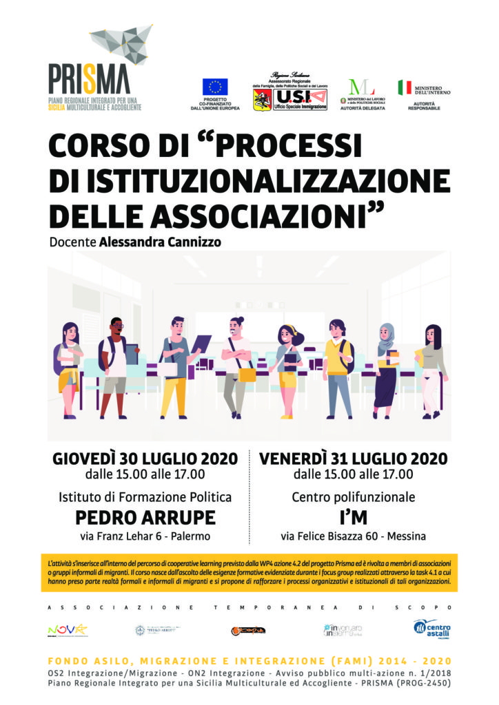 “Processi di istituzionalizzazione delle associazioni”: al via il percorso di cooperative learning